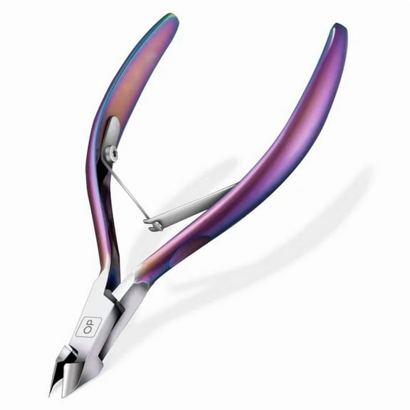 Cuticle Trimmer- Cuticle Remover Cuticle Nipper Professional Stainless Steel Cuticle Cutter Clipper Durable Pedicure Manicure Tools for Fingernails and Toenails,X7 mini Color Gradient