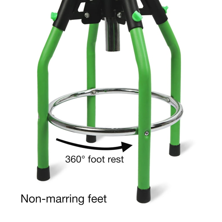 APPROVED VENDOR Work Bench Stool: 29 in Overall Ht, 29 in min to 29 in max,  No Backrest, Chrome