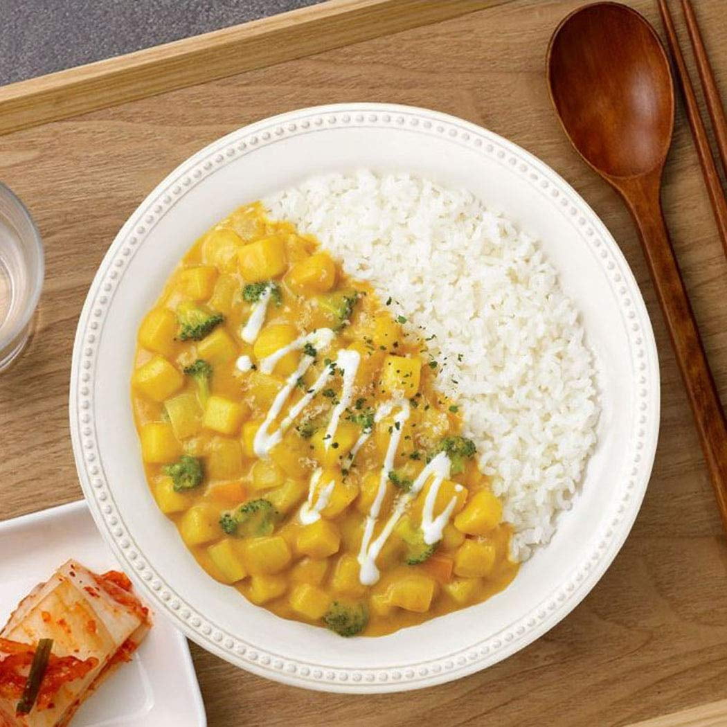 Cupbahn Korean Pre-Cooked Meal with White Rice - 25 Taste by Hetbahn 컵반 햇반 (Creamy Yellow Curry, 4 Bowls)