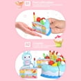thumbnail image 4 of Uinagy Pretend Birthday Cake Toy Children's Simulation Kitchen Cake Fruit Cutting Fun Children's Educational Game * 1Pcs, 4 of 6