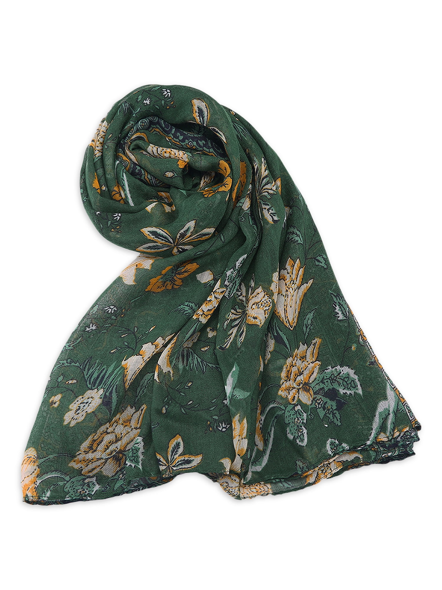 Boho Scarves for Women Sarong Beach Wrap Organic Cotton floral scarf Indian Hand Block Print Scarf Neck Warmer Scarf