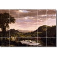 thumbnail image 1 of Ceramic Tile Mural-Frederic Church Landscapes Painting 220. 48" w x 32" h using (24) 8 x 8 ceramic tiles, 1 of 3