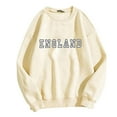 thumbnail image 4 of Women’S Sweatshirt Womens Long Sleeve Sweatshirt Women Pullover Beige Sweatshirt Women Fall Basics Womens Clothing Clothes for Women, 4 of 4