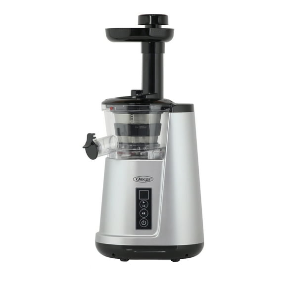 Omega Cold Press 365 Compact Masticating Vertical Juicer, 120W Low-Speed 3-Stage Auger, in Silver (JC3000SV13)