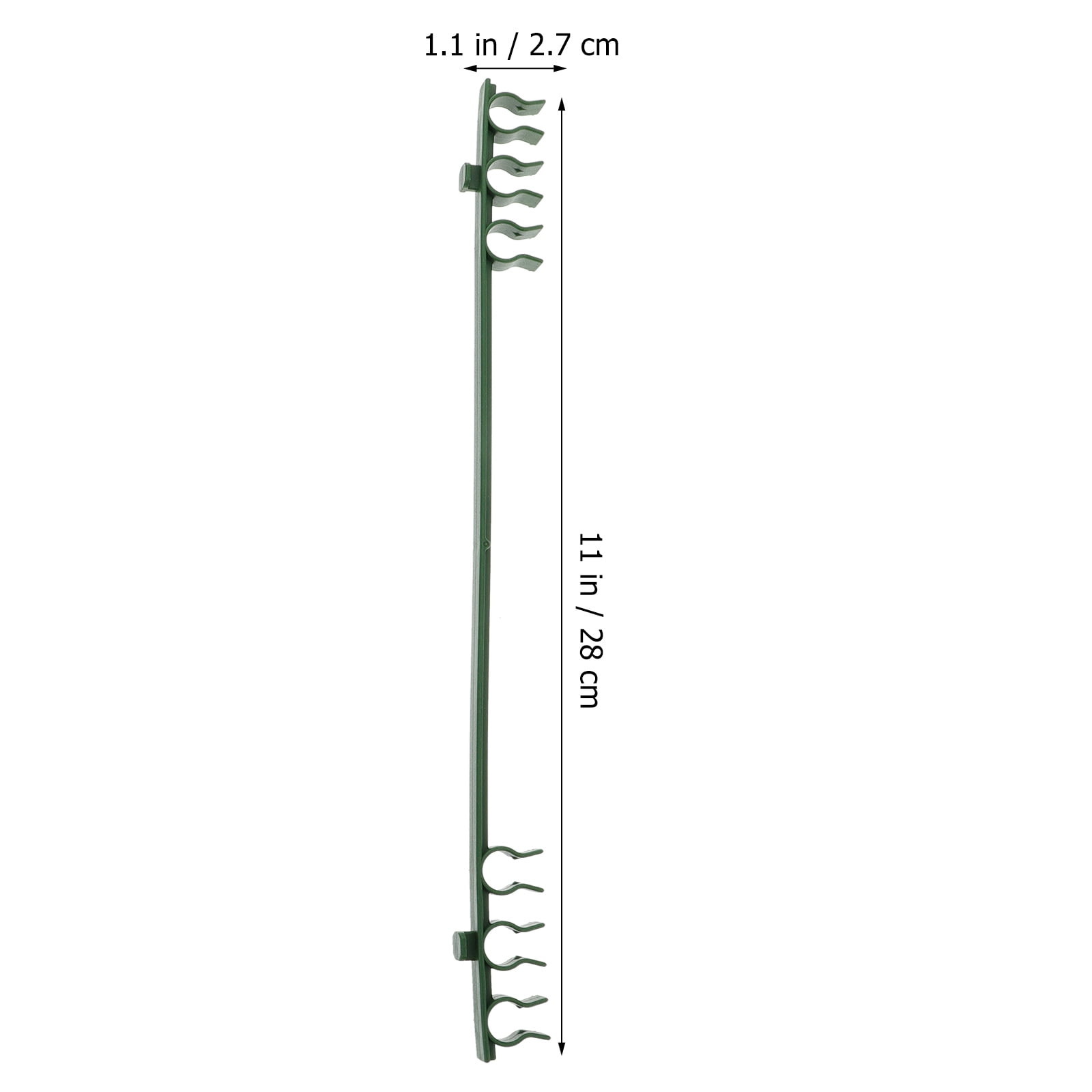 LOLIPPYY Green Tree Plant Support Rod Trellis, 50Pcs Plastic Garden Stakes for Climbing Plants and Vines