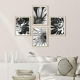 thumbnail image 3 of PixonSign Framed Wall Art Black Sunflowers Floral Botanical Posters, Set of 4 Nature Wilderness Country/Farmhouse Canvas Prints, Rustic Cozy Zen Wall Décor for Home Decor - 11"x14" Natural, 3 of 5
