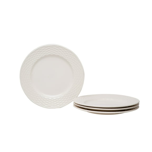 Red Vanilla  Nantucket White Salad Plates (Set of 4)