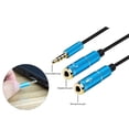 thumbnail image 3 of 3.5mm Headset Microphone Audio Cable 3.5mm Audio Cable Headphone Cord [Yue Xinghui] Notebook Computer Headset Microphone Headset 2 In 1 Conversion Cable Karaoke 3.5mm Audio Cable, 3 of 6