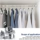 thumbnail image 5 of Pieces 25mm Rod Bracket, U Shaped Wardrobe Fixing, Zinc Alloy Round Wardrobe Tube, for Bathroom Wardrobe Bedroom Kitchen, 5 of 5