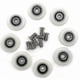 thumbnail image 1 of 8 Replacement Wheels For 23 Mm Diameter Shower Door Banmo, 1 of 3