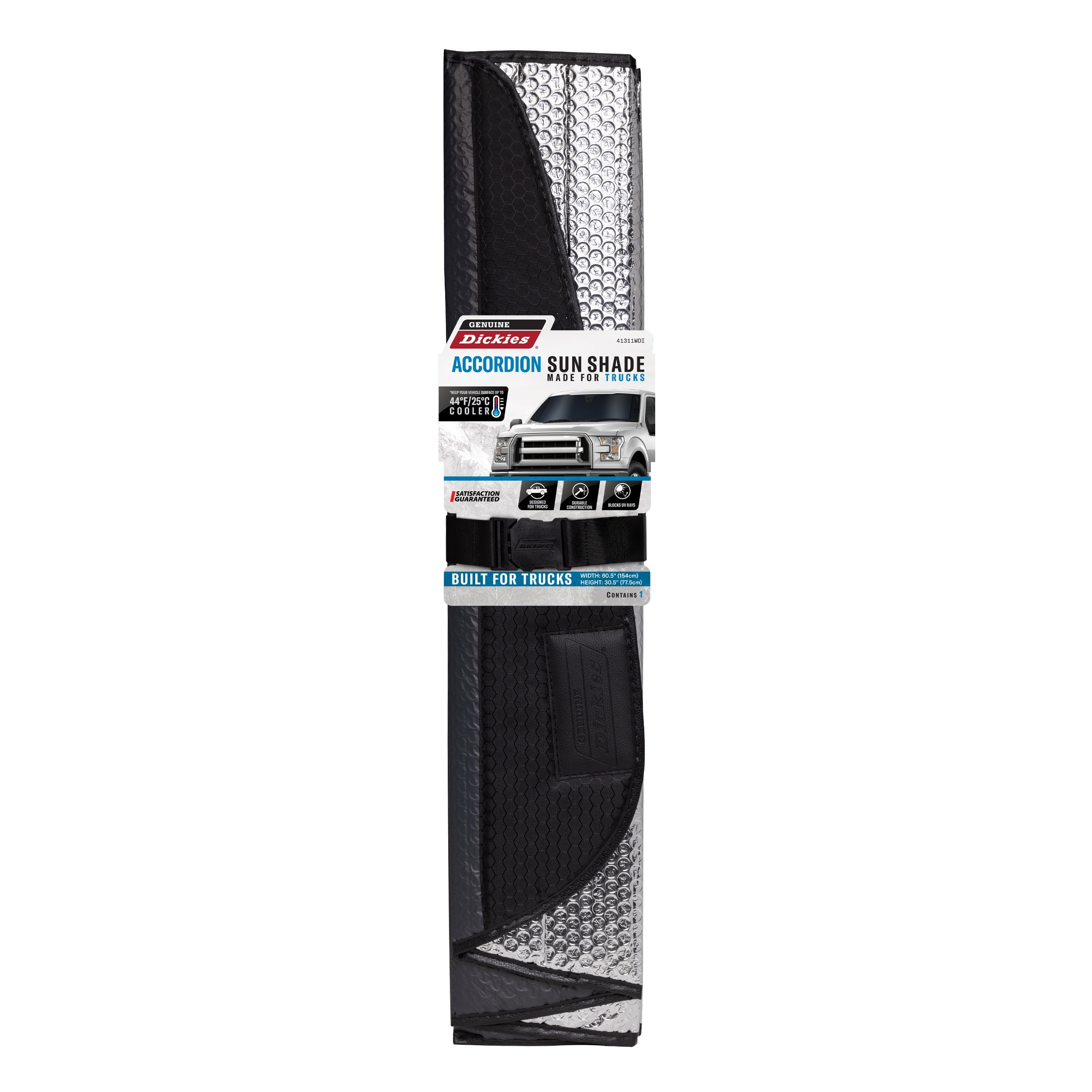 (2 pack) Genuine Dickies 41311WDI Truck Smoke Universal Accordian Sunshade