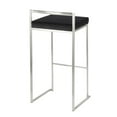 thumbnail image 6 of LumiSource Fuji Stacker 30" Fixed-Height Barstool - Set of 3 in Stainless Steel, 6 of 6