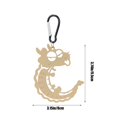 thumbnail image 2 of Kyusrd Outdoor Camping Iron Dragons Hook Portable originality Metal Mosquito Incense Rack Multi Purpose Storage Buckle, 2 of 6