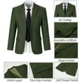thumbnail image 2 of Mosedou Retro Kids Blazers Boys Suit Blazer Tweed Herringbone Suit Slim Fit Casual Tuxedos Two Button Jacket Blazer Sport Coat Prom Party Wedding Tuxedo, 2 of 5