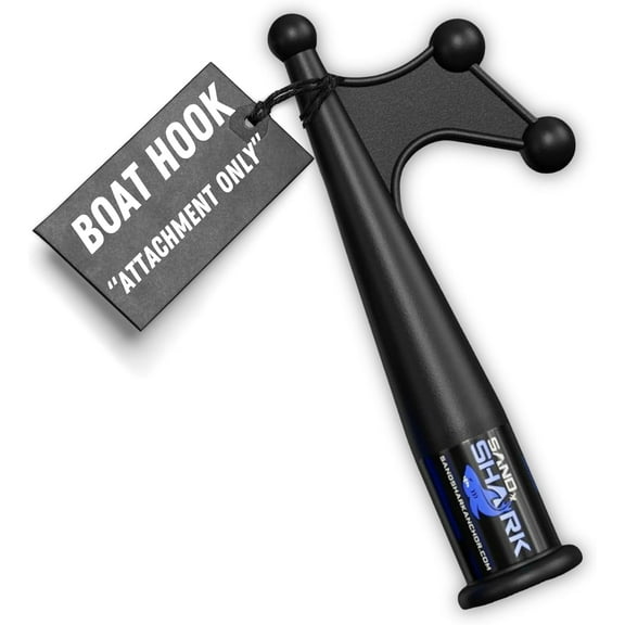 SandShark Heavy Duty Boat Hook - For se With Dock Pole, Sturdy Extension Pole with Foam Grips - Boat Accessories, Fishing Accessories, Pontoon Boat Accessories.