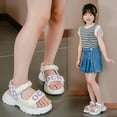 thumbnail image 2 of Sandalias para niñas, deportivas de verano, con punta abierta, suela blanda, zapatos de playa para niños, zapatos para niñas grandes, zapatos para estudiantes, 2 of 5
