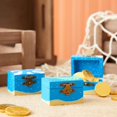 thumbnail image 2 of 10-Pack Small Wooden Boxes with Front Clasp Unfinished Paintable Treasure for DIY Arts & Crafts Halloween Pirate Birthday Party (10 PCS), 2 of 6