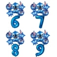 thumbnail image 2 of 6 piezas de globos azules de Lilo & Stitch de Disney, decoraciones para fiestas de cumpleaños de niños y niñas, globos inflables de helio, suministros para fiestas de baby shower, 2 of 5