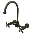 thumbnail image 1 of Kingston Brass KS1295AX 8 Inch Center Wall Mount Kitchen Faucet - Oil Rubbed Bronze, 1 of 1
