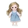 thumbnail image 2 of Fiudx Muñeca de Moda de 16 Cm con Articulaciones Móviles, Ojos Marrones Realistas, Atuendo y Accesorios Adorables, Extremidades Giratorias, Ideal para Jugar y Divertirse En Fiestas, Regalo para Niñas, 2 of 2