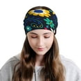thumbnail image 6 of Vsdgher Colorful Mexican Flower Slouchy Beanie Hat for Men/Women, Skull Cap Chemo Cap Night Sleeping Cap, 6 of 8
