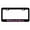 Black/Light pink, variant on Pitbull Mom Dog Lovers Style Metal License Plate Frame Personalized/Car Accessories Car Tag Holder Cover (Chrome/Dark Pink)