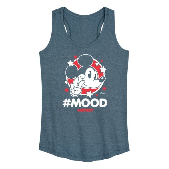 Disney - Mickey Mouse - Hashtag Mood - Women's Racerback Tank Top