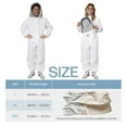 thumbnail image 2 of Professional Bee Suit for Men Women, Beekeeping Suit Beekeeper Suit with Glove &Ventilated Hood Fully Body Sturdy Beekeeper Suite Suitable for Professional Beekeepers and Beginners, 2 of 8
