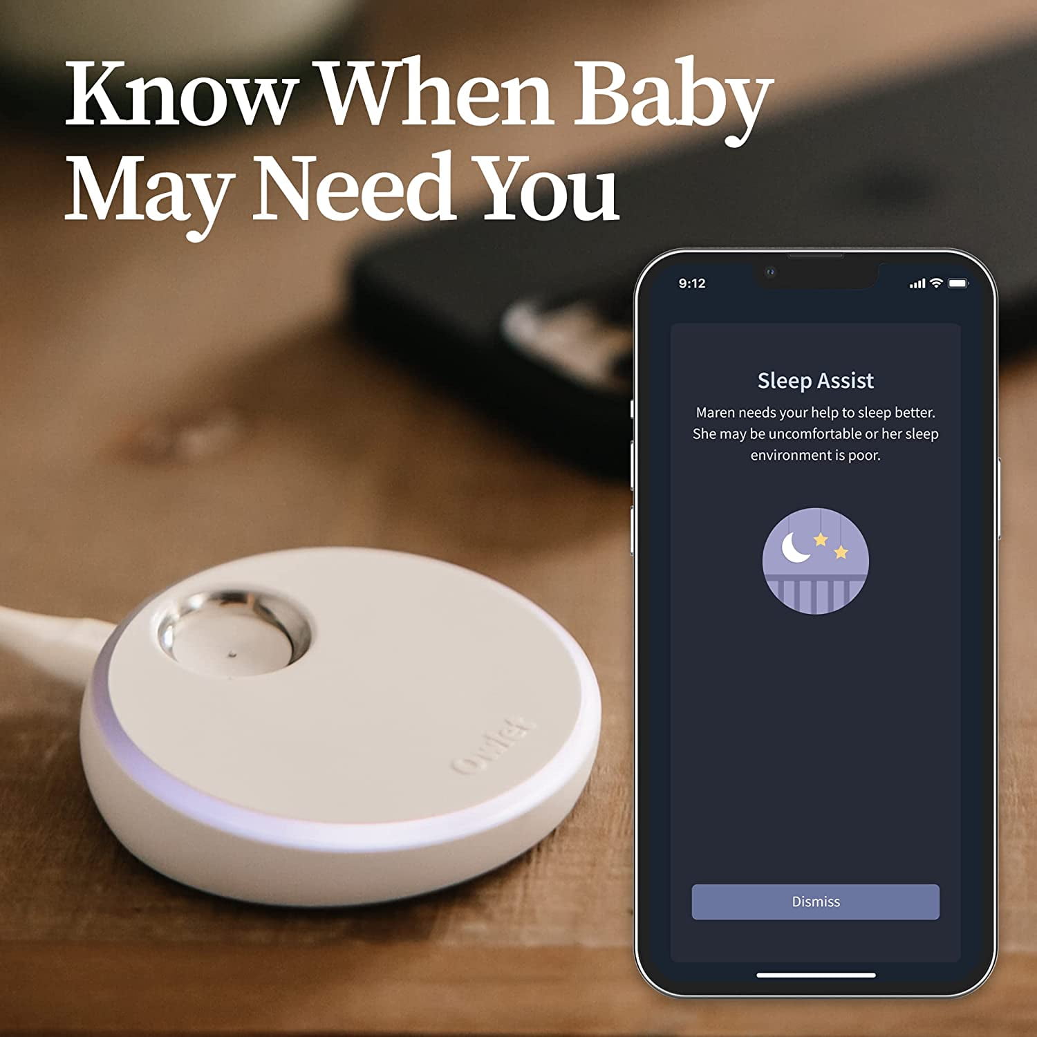 Owlet Dream Duo 2 Smart Baby Monitor - 1080p HD Video Baby Monitor with Dream Sock - Baby Foot Monitor and Sensor Tracks Heartbeat and Oxygen Levels in Infants and Newborns Mint