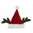 thumbnail image 2 of Red and Brown Reindeer Antlers Santa Hat Unisex Adult Christmas Costume Accessory - One Size, 2 of 2
