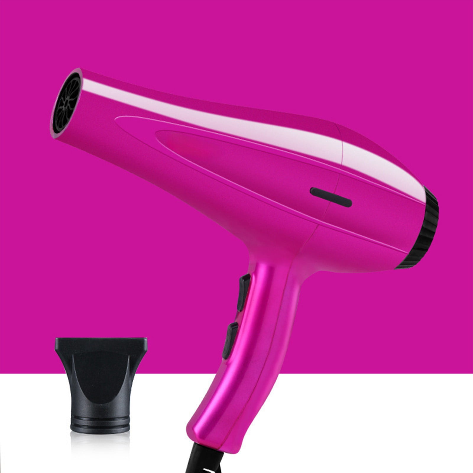 Iumwxz 110V Hair Dryer for Women and Men with 5 Heat Settings, Fast Drying High Power Motor and Concentrator Attachment, Compact Design for Home Salon Gym Travel