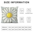 thumbnail image 5 of Shiartex Grey Yellow Daisy Pillow Covers Spring Summer Floral Throw Pillow Covers Two Sided Print Flowers Decorative Pillow Protectors for Living Room Couch Patio Car ，Multi-Size, 5 of 5