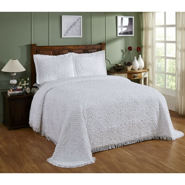 Better Trends Double Wedding Ring 100 Cotton Chenille Better Trends