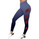 thumbnail image 1 of Pantalones de yoga para mujer, leggings deportivos casuales, mallas de entrenamiento de cintura alta, elásticos y cómodos, con estampado de béisbol, para correr, gimnasio y fitness., 1 of 3