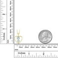 thumbnail image 3 of 18K Yellow Gold Plated Silver Sky Blue Aquamarine and White Lab Grown Diamond Pendant Necklace for Women (0.67 Cttw, Gemstone March Birthstone, Heart 5MM and 4MM, with 18 inch Silver Chain), 3 of 3