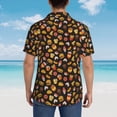 thumbnail image 6 of Xecao Burger Fries print Hawaiian shirt - a stylish short-sleeve button-down for men, perfect for casual beach and tropical outings., 6 of 9