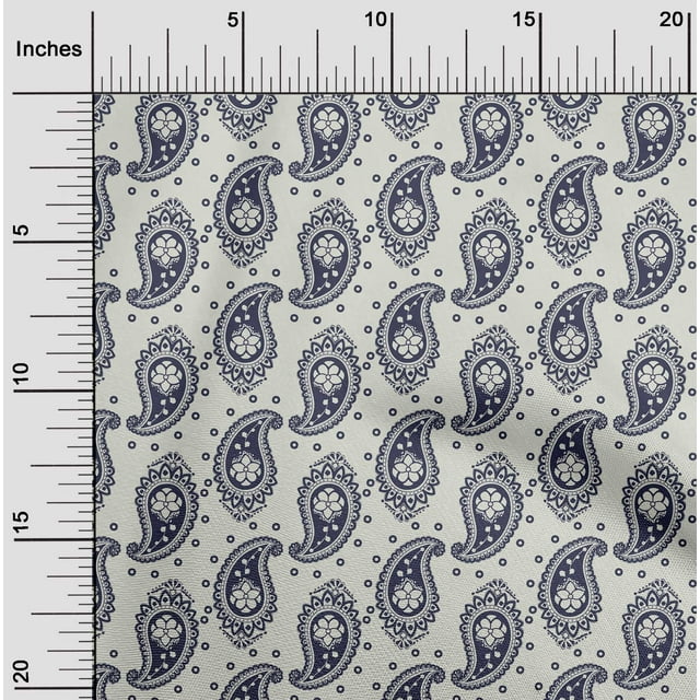 oneOone Viscose Jersey Reef Fabric Paisleys Craft Projects Decor Fabric Printed By The Yard 60 Inch Wide
