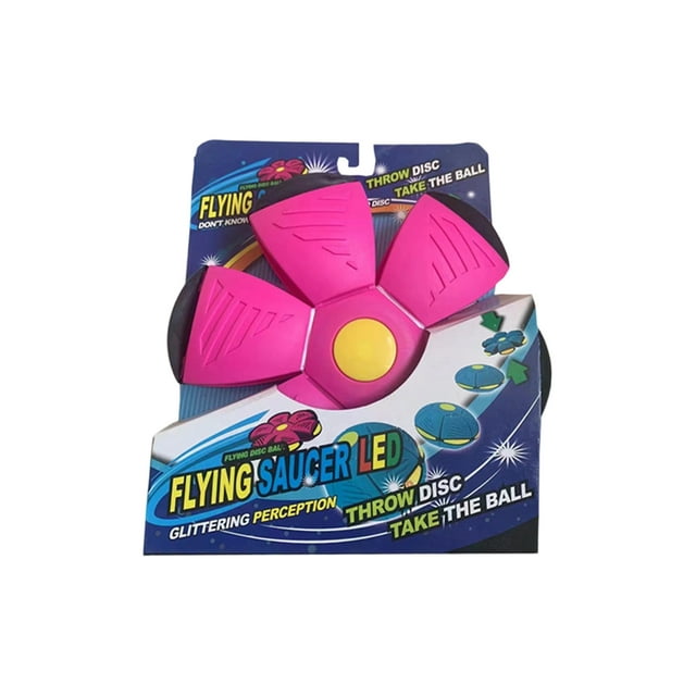 Balle Magique, Meta-Balle Magique Rebondissante, Double Forme Librement Commutable, la Balle Magique avec 6 Lumières Convenant à une Utilisation Intérieure et Extérieure - Violet