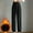 Black, variant on AOOCHASLIY Valentine's Day Women Pants Plush Women's Sports Solid Color Leggings Loose Casual Sanitary Pants Straight Tube Large Size Long Pants