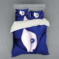 thumbnail image 2 of Ambesonne Exotic Bedding Set 3 Pcs, Shell with Pearl Ocean, Twin XL, Blue White, 2 of 3