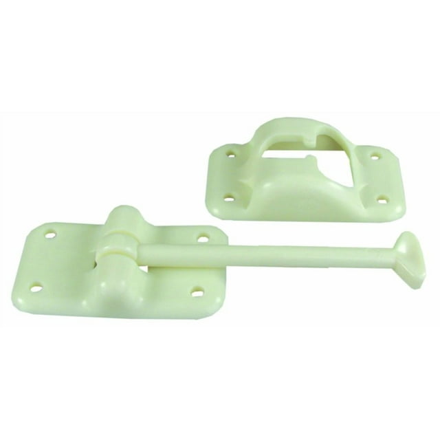 Jr Products 10424 Plastic T Style Door Holder Colonial White, 3 1/2"