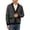 Grey, variant on Mens Textured Cardigan Solid V Neck Button Front Sweater Patch Pockets Long Sleeve Contrast Ribbed Casual Jacket