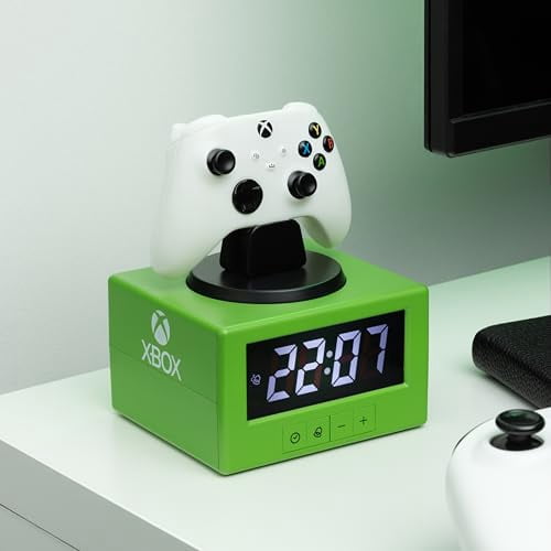 Xbox Controller Digital Alarm Clock with Night Light Function, Officially Licensed Gaming & Bedroom Décor for Kids, Adults, Boys, Men, Gifts for Gamers | Paladone