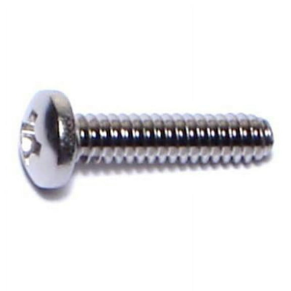 #6-32 x 5/8" 18-8 Stainless Phillips Pan Machine Screws MSPSS-077 (100 pcs.)