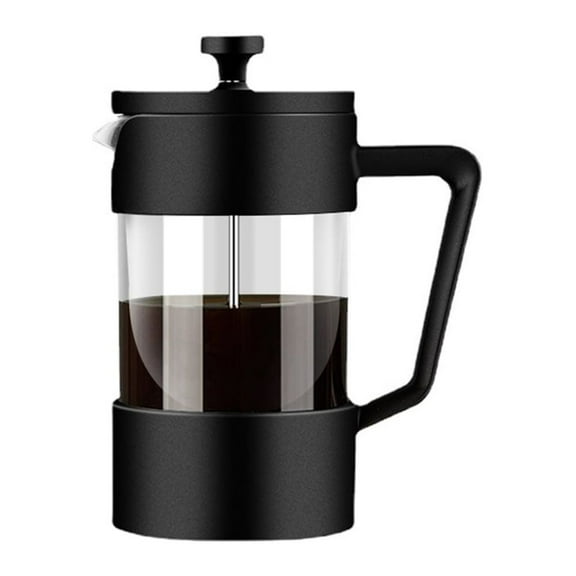 Necvior Pressure Pot Thickened Glass Plastic Household French Filter Pot Coffee Maker