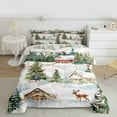 thumbnail image 2 of Manfei Winter Rustic Reindeer Bedding Comforter Set, Merry Christmas Twin Comforter Sets, Teens Boys Girls Kids Reversible Bedding Set, Breathable Home Decor, 2pcs, 2 of 8