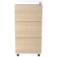 thumbnail image 3 of Inval 3-Drawer File Cabinet in Sand Oak/White, 3 of 7
