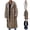 Black, variant on Faux Fur Coats for Men Long Open Front Fuzzy Jackets Lapel Long Sleeve Fall Winter Overcoats Thermal Going out Fashion Warm Outwear