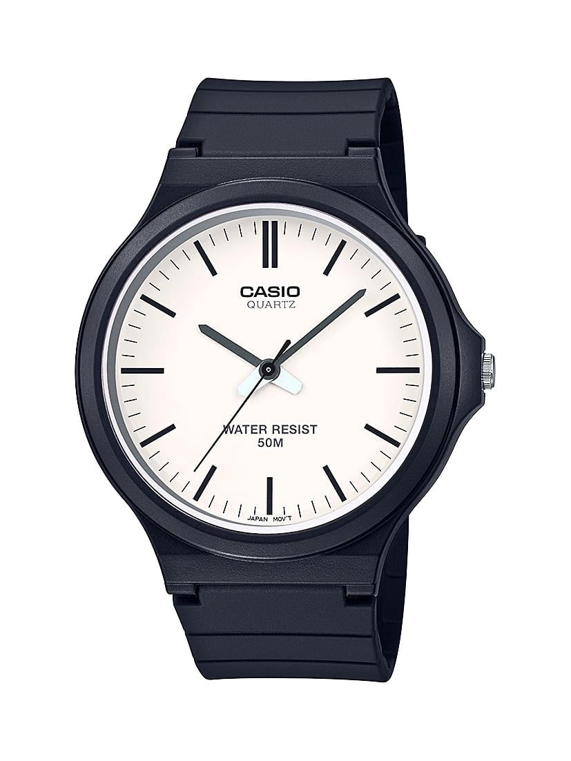 casio classic 3 hands analogue date watch