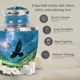 thumbnail image 7 of MUKTIVE Crow Urns for Human Ashes Mother - Decorative Blue Urn for Cremated Remains - Large Urns for Human Ashes Adult Female - 10 Inch Memorial Urn for Grandmother, 7 of 7